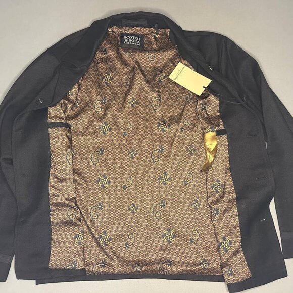 Brand New Scotch Soda Men's Embroidered Wool-Blend Blazer Size M - Picture 8 of 13